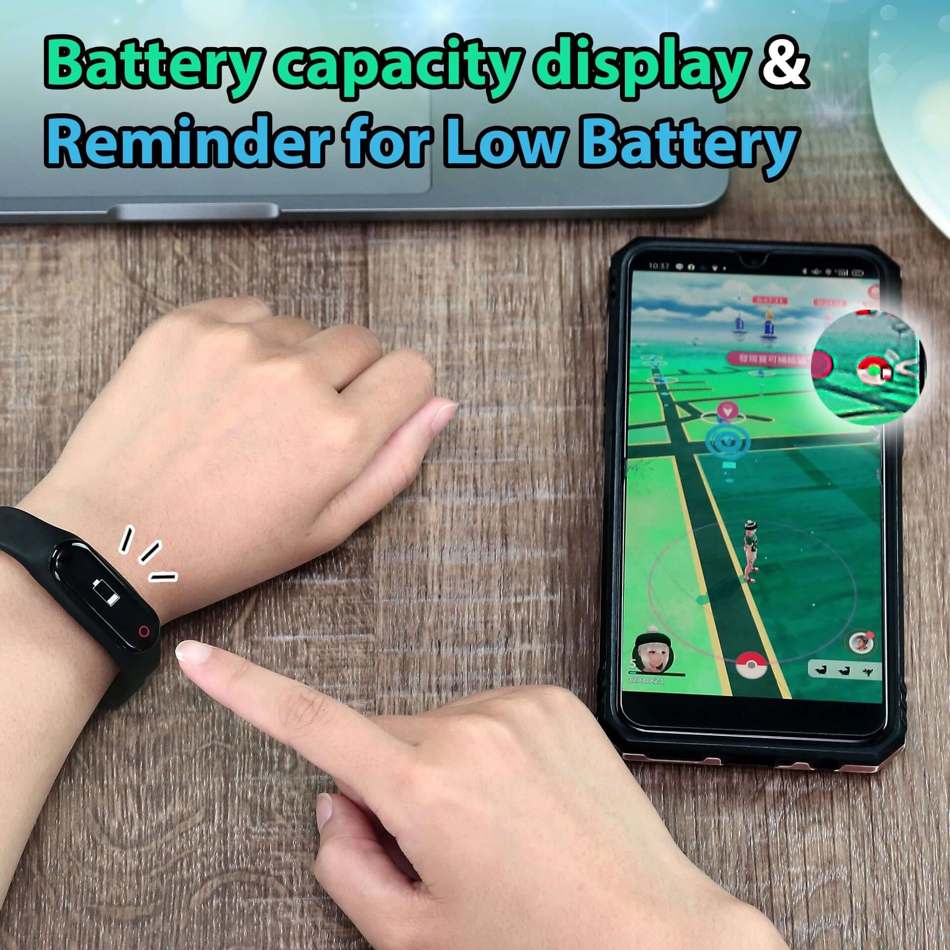 Brook Auto Catch Plus low battery reminder