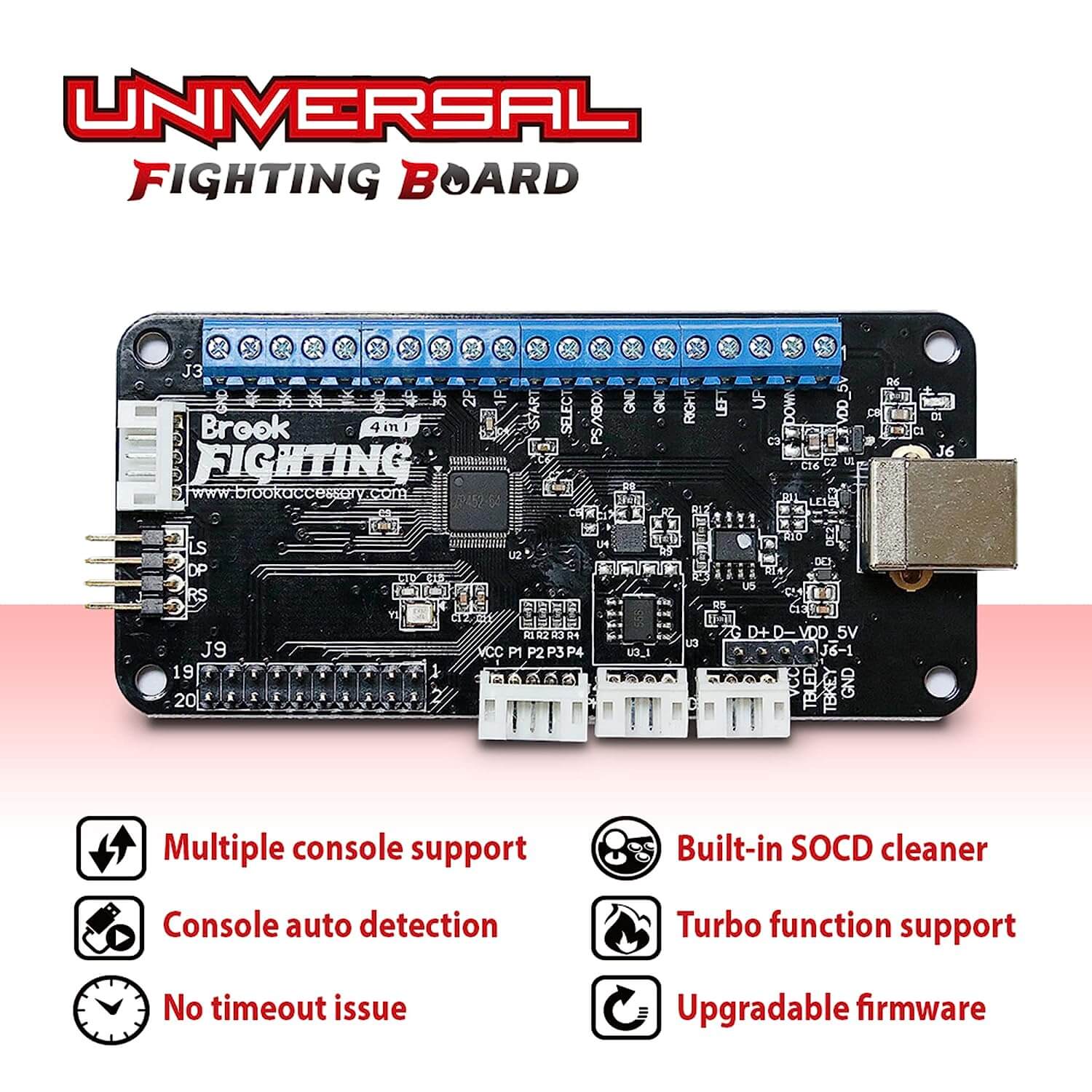 Universal Fighting Board Pre-installed Header Version