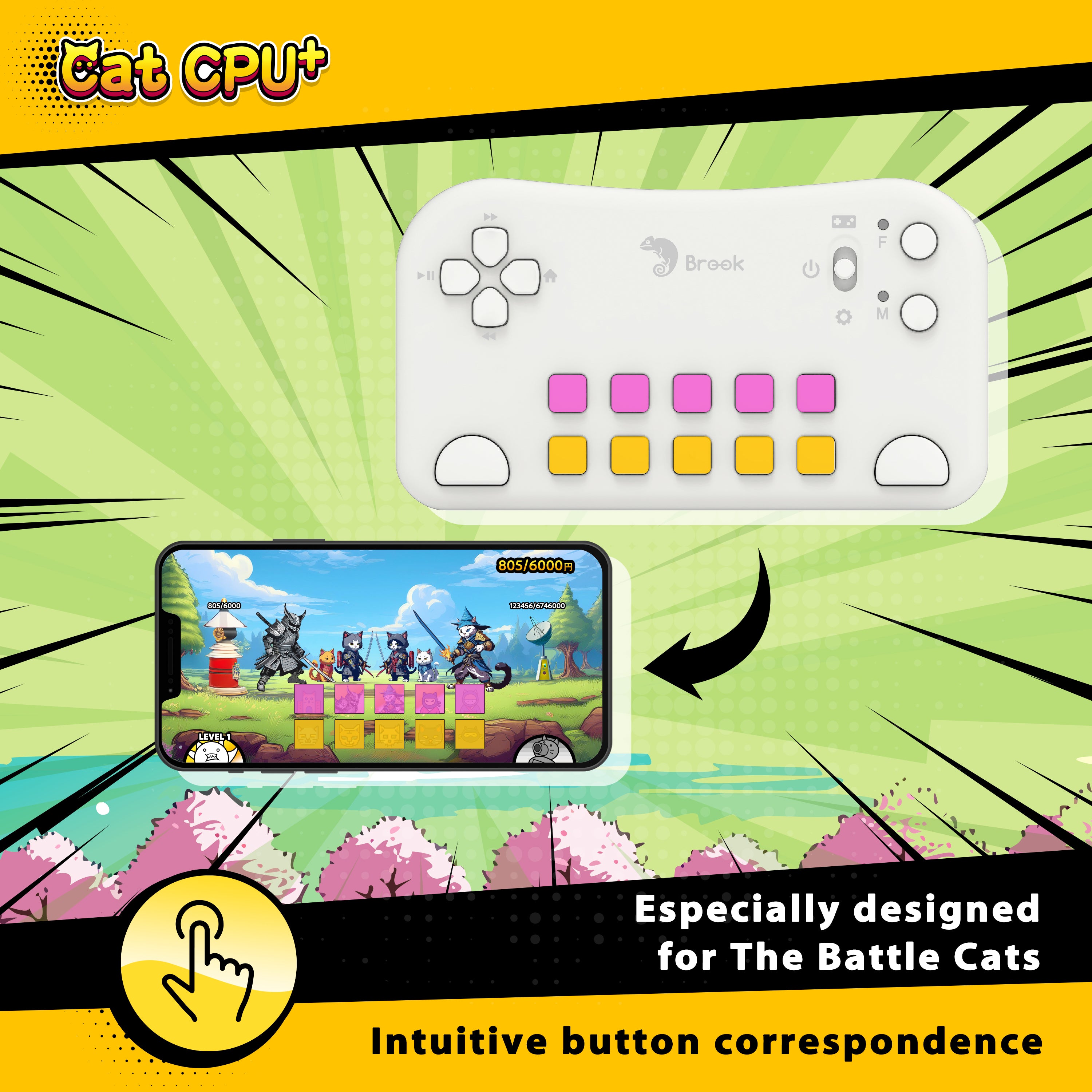 (Pre-sale) Brook Cat CPU Plus: The Ultimate Controller for The Battle Cats