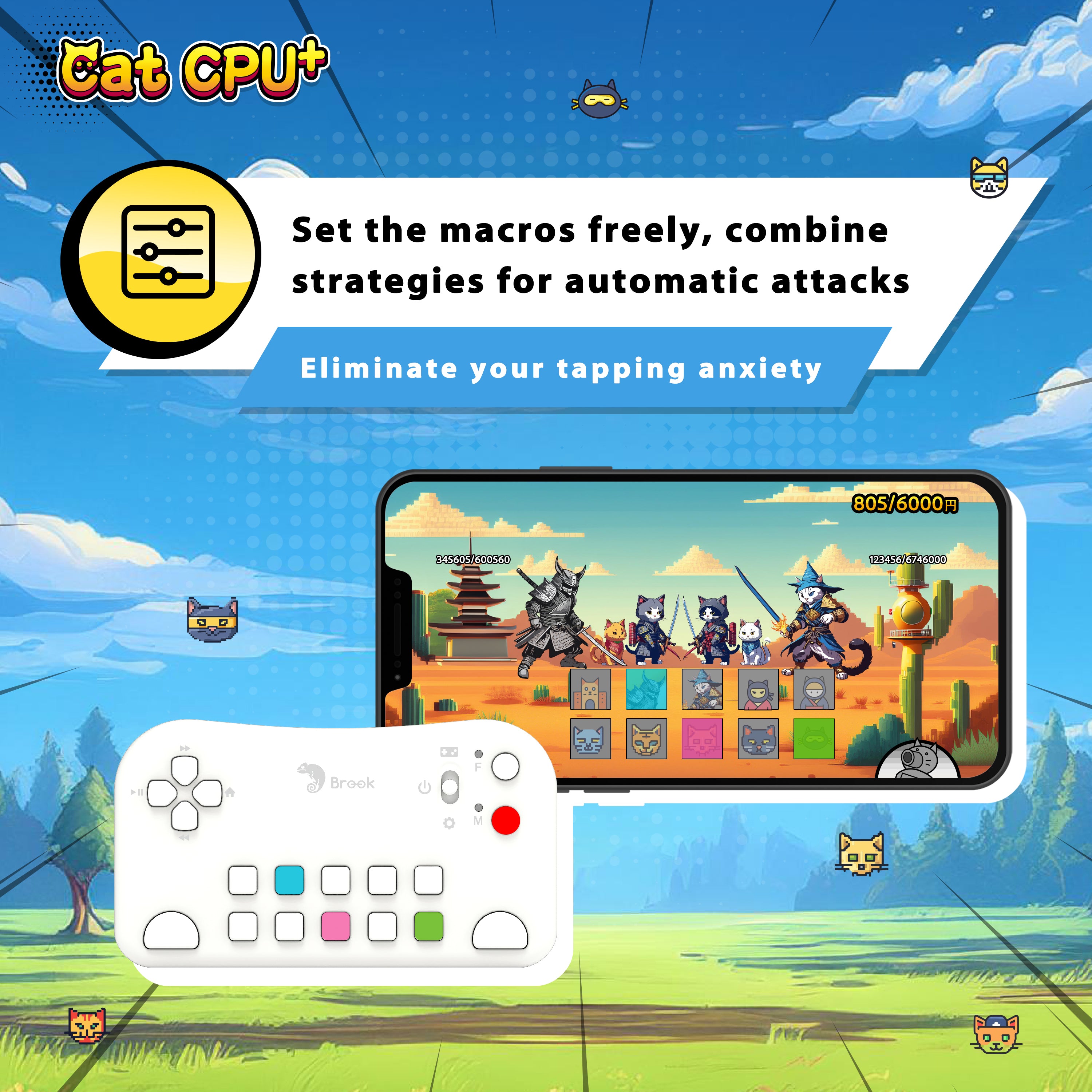 (Pre-sale) Brook Cat CPU Plus: The Ultimate Controller for The Battle Cats