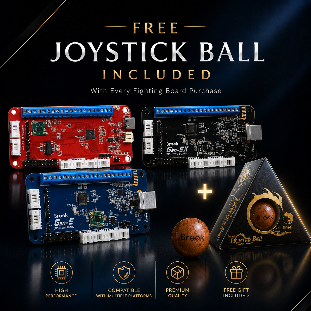 Brook Gen-5 Fighting Board with Sticker (Exclusive Version) + FREE