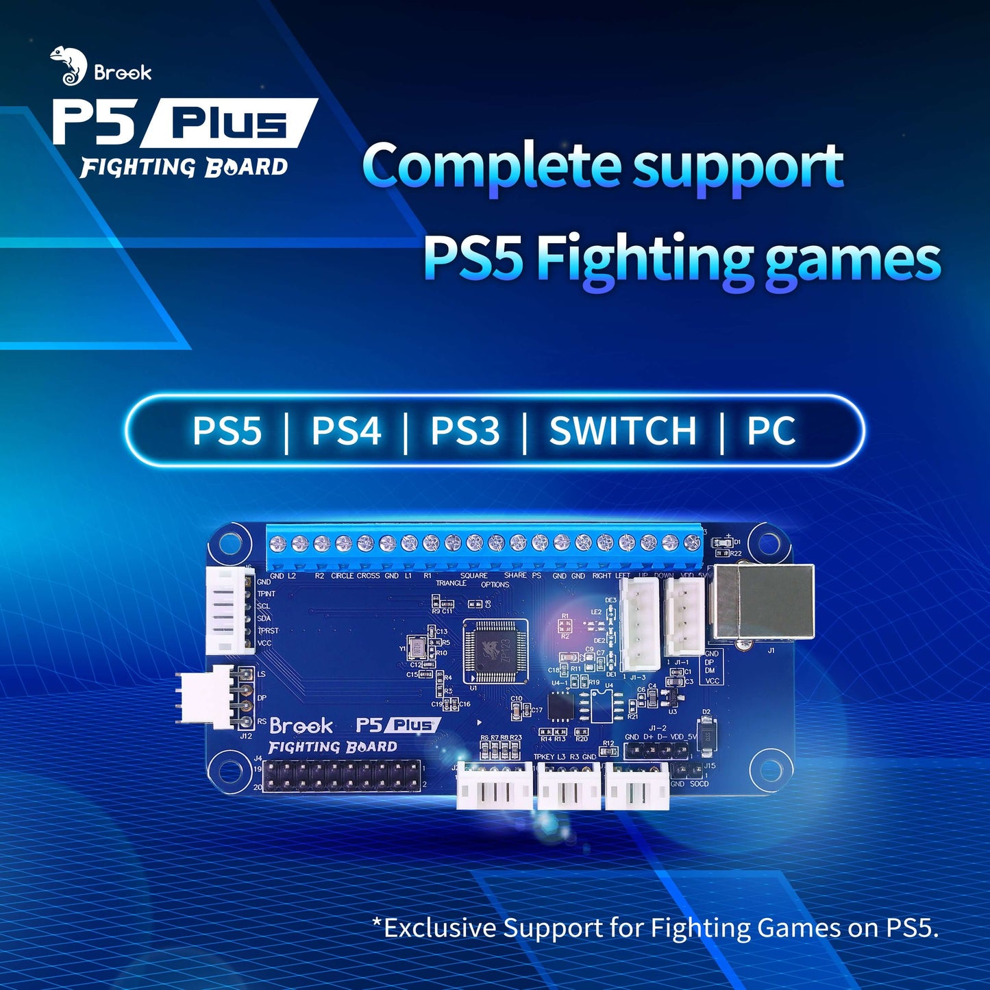 P5 Plus Fighting Board - Pre-installed header version