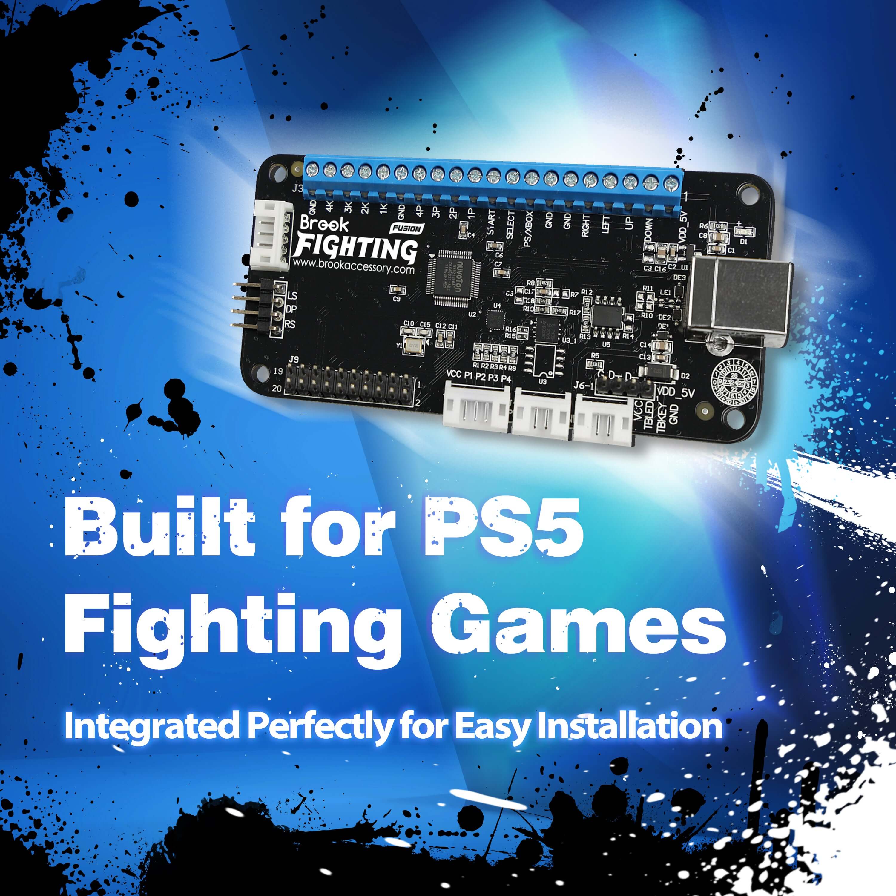 Universal Fighting Board Fusion - Pre-installed header version