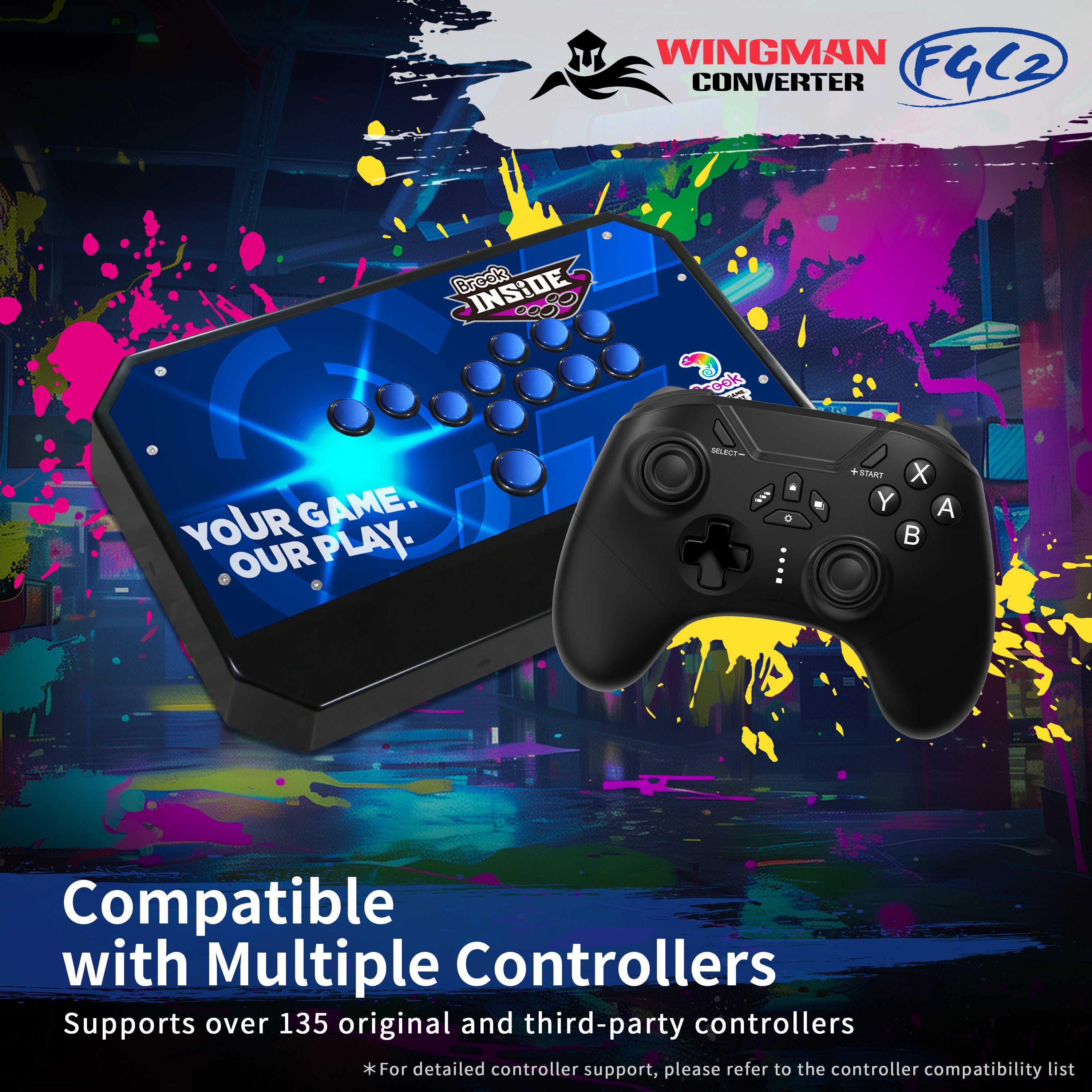 Brook Wingman FGC2 Converter With Keychain