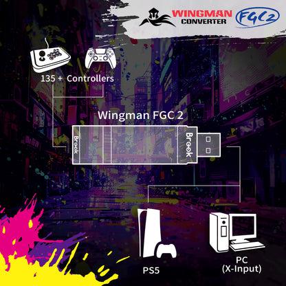 (Presale) Brook Wingman FGC2 Converter With Keychain