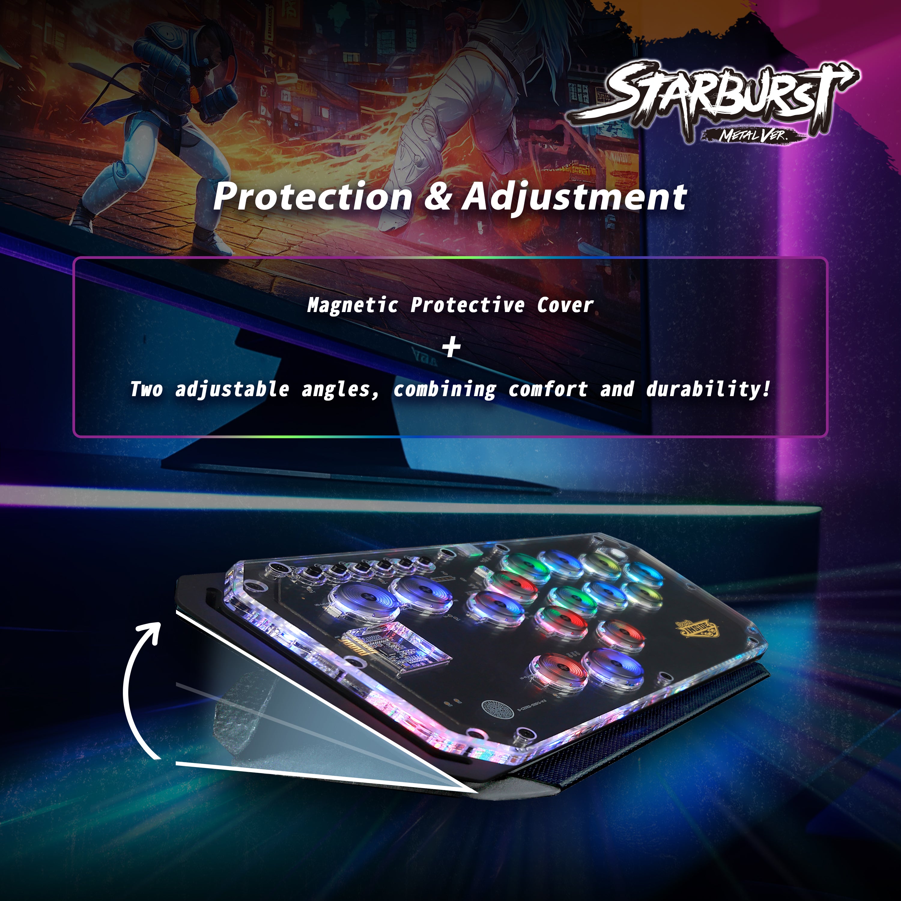 Brook Fighter Starburst All-Button Arcade Controller (Metal Version)