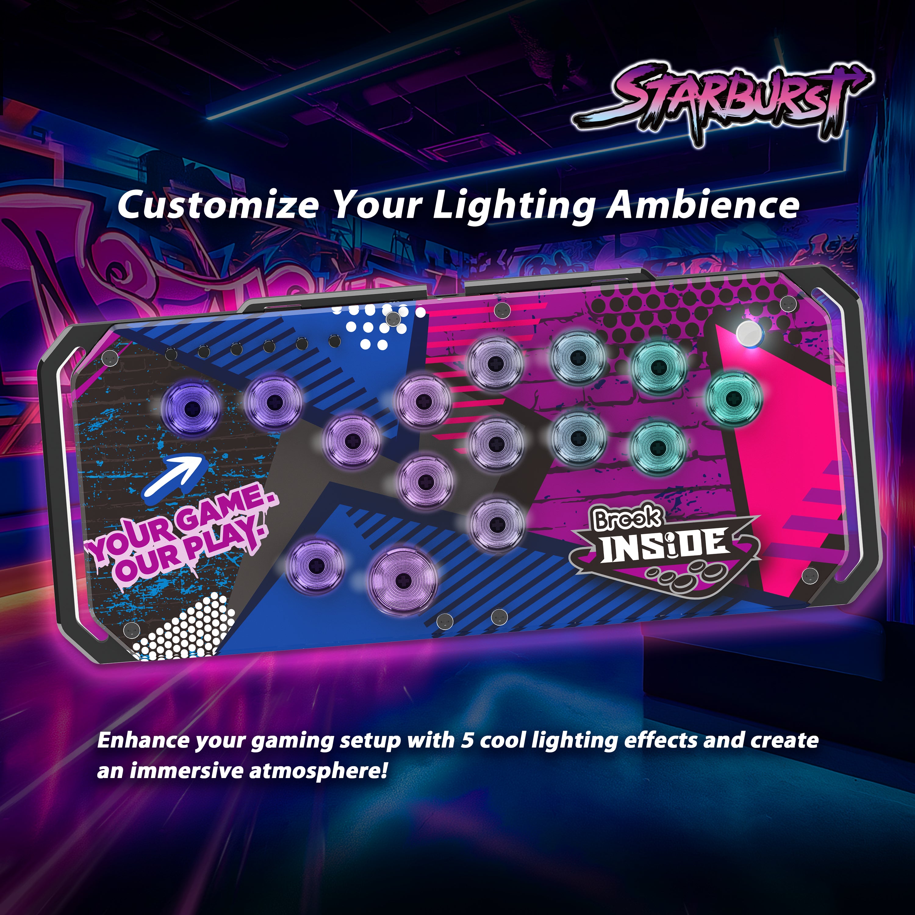 Brook Fighter Starburst All-Button Arcade Controller