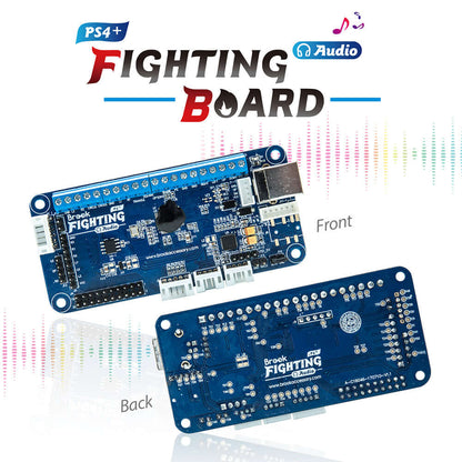 PS4+ Fighting Board with Audio - Pre-installed Header Version