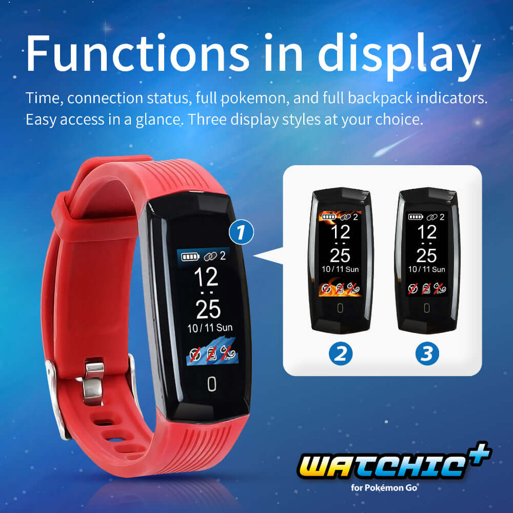 Brook Auto Catch Watchic Plus time.connection status are easy access in a glance.